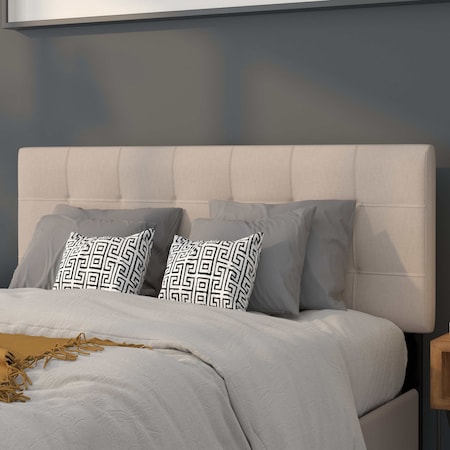Flash Furniture Full Bedford, Headboard, Beige Fabric HG-HB1704-F-B-GG